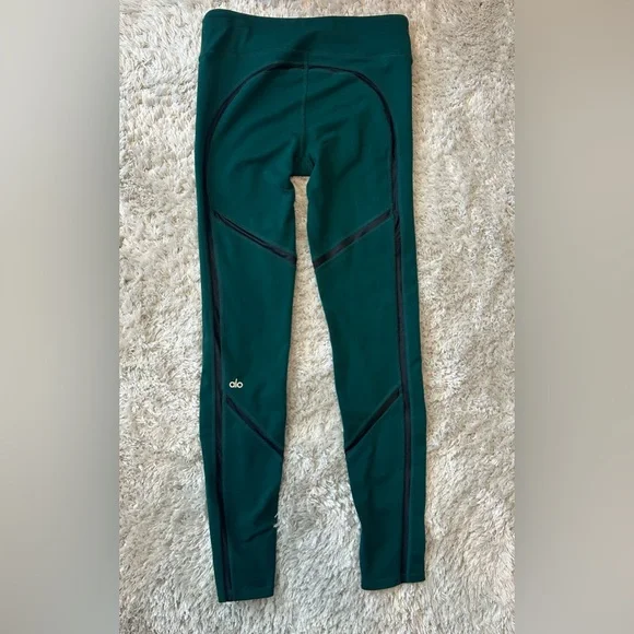 ALO Yoga Talia Full Length Leggings in Evermint Green Size Medium High Rise - Picture 5 of 9